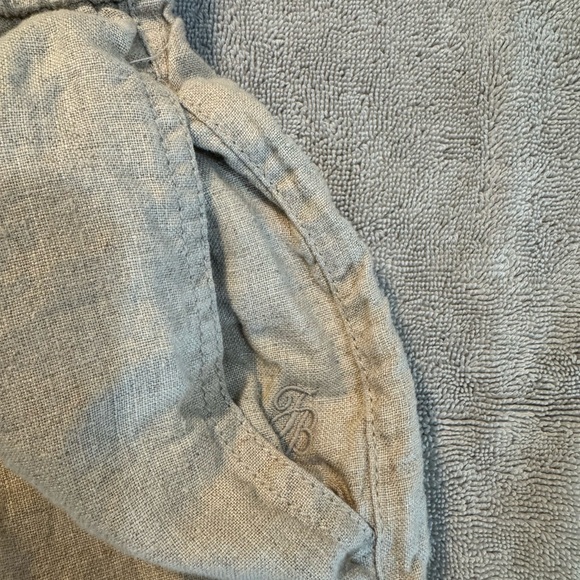 Tommy Bahama Two Palms High Rise Linen Pants Natural Tan Size M Pockets - Picture 7 of 10